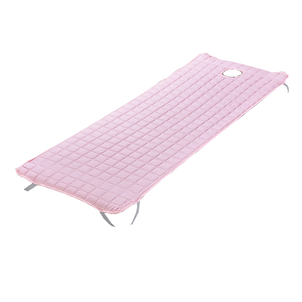 Mattress Cover for Massage Table Bed with Hole, Beauty Salon Pad, Non-Slip Cushion 185X70cm Pink Bed Pad Thickness 2mm