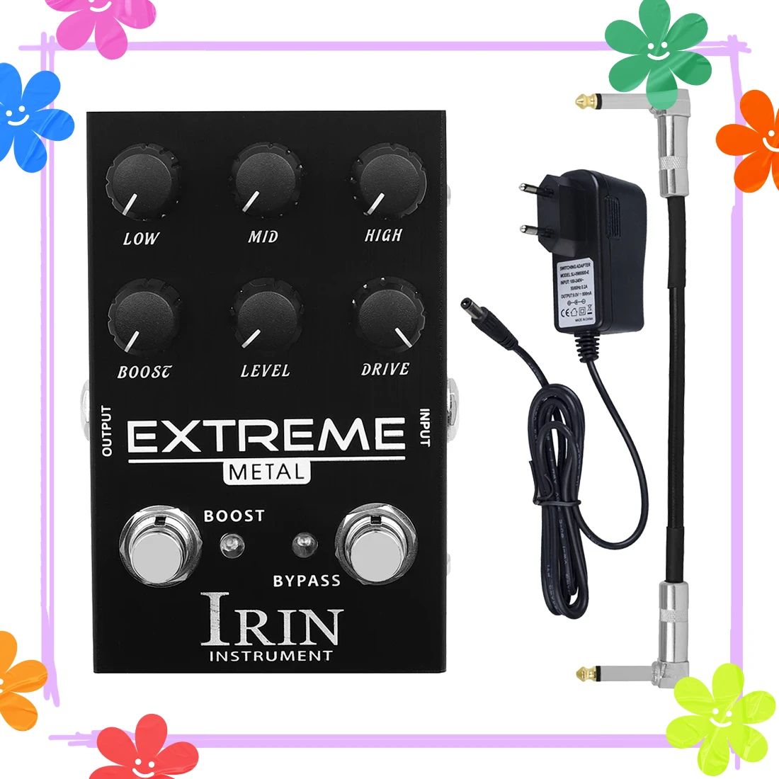 

IRIN AN-42 Electric Guitarra Effects Pedal EXTREME Metal Distortion Pedal High Gain Overdrive Effects Guitar Accessories & Parts