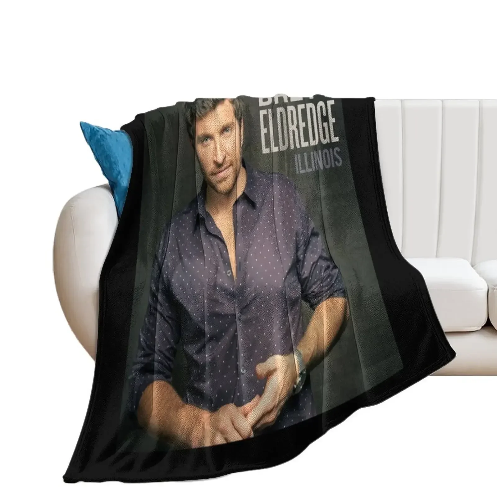 Brett Eldredge illinois Throw Blanket Extra Large Throw Warm Soft Plush Plaid Soft Beds Blankets