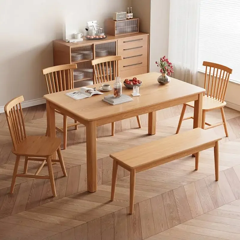 

Organizer Party Dining Table Study Event Unique Big Rectangular Dining Table Coffee Set Nordic Mesas De Jantar Furniture