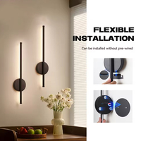 LED Rechargeable Wall Lamp Magnetic Suction Wiring-free Gold For Living Room Bedroom Corridor Study Stairwell Indoor Lighting