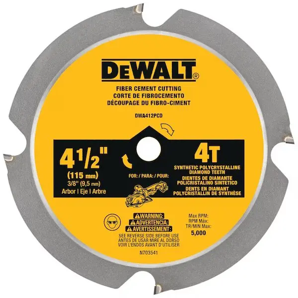4-1/2 in. 4T Fiber Cement Cutting Circular Saw Blade