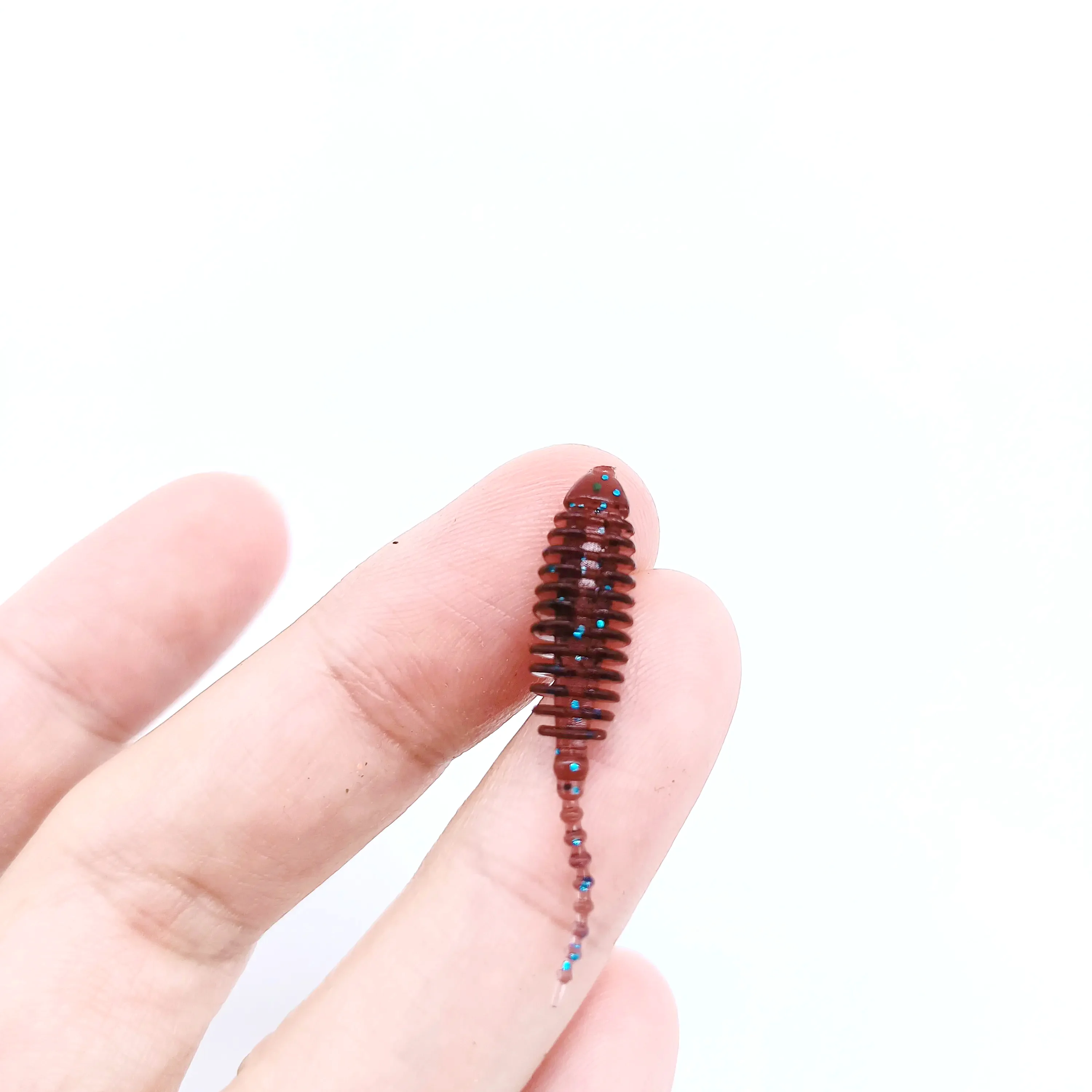 DUODUOYU 10 Stück Wobbler Mini Ocean Rock Angelköder 3,5 cm 0,2 g Gummi Soft Baits Soft Worm Künstliche Köder Bass Silikon Fisch – Detail 8