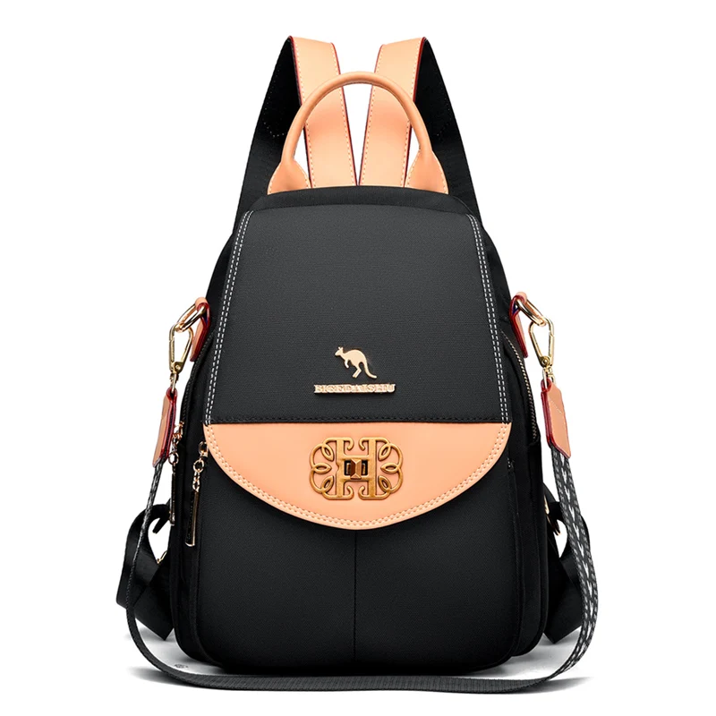 

2024 Luxury Designer Women's Backpack Fashion Trend Color Matching Women's Single Shoulder Bag Multi functional Travel Bag Sac