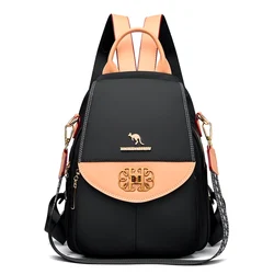 2024 Luxury Designer Women's Backpack Fashion Trend Color Matching Women's Single Shoulder Bag Multi functional Travel Bag Sac