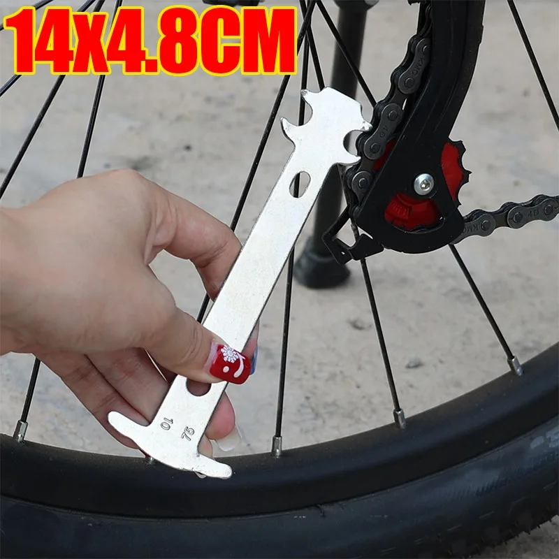 Инструмент для ремонта велосипеда, индикатор износа цепи для обслуживания мотоцикла, велосипеда, скутера, портативный измерительный прибор, аксессуар для проверки