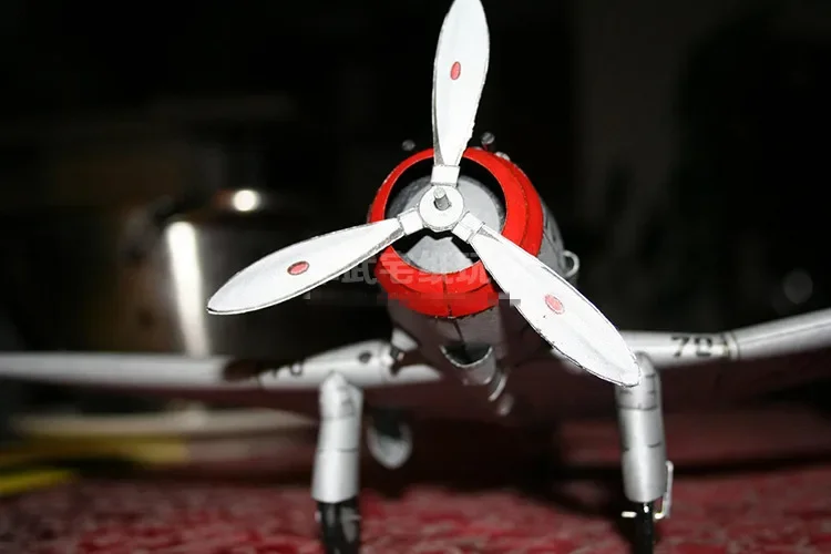 1:33 Scale US Seversky P-35 Fighter เครื่องบิน DIY การ์ดกระดาษชุดปริศนาทําด้วยมือของเล่น DIY