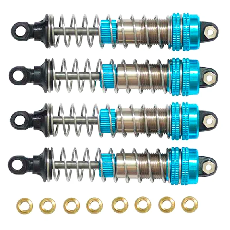 

AM-4Pcs Metal Shock Absorbers Damper for XLF X03 X04 X-03 X-04 1/10 RC Car Truck Upgrade Parts Accessories,Blue