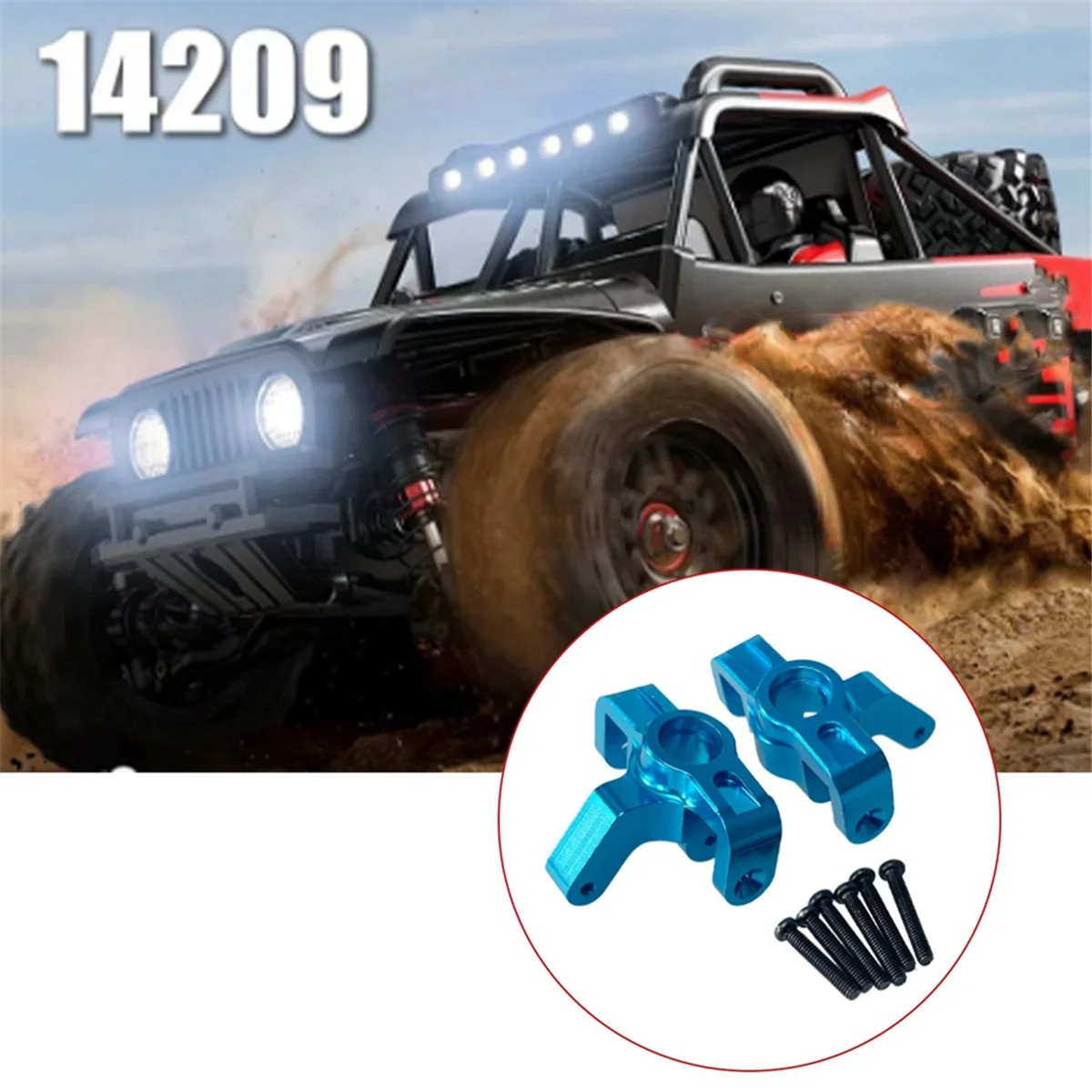 Accessoires de voiture RC pour MJX Hyper Go, tasse de direction, composants, pièces de mise à niveau, bleu, 1/14, 14209, 14210, H14BM