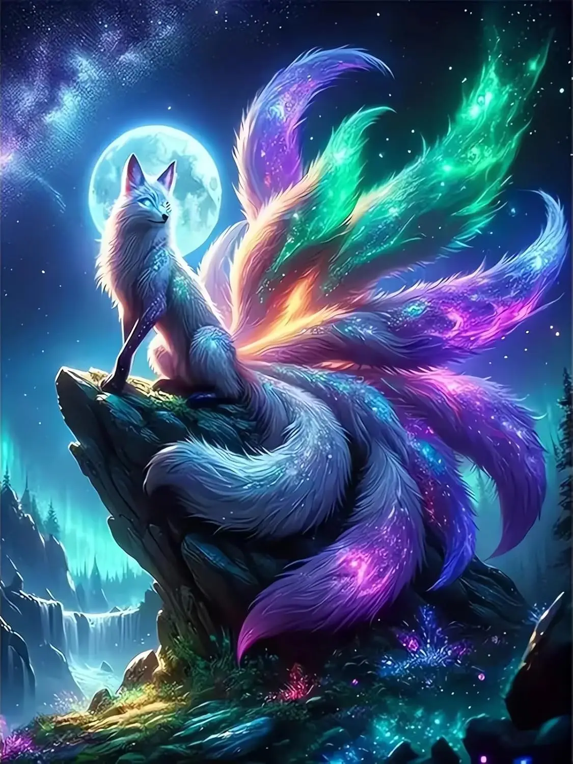 

Fox Diamond Art Kits for Adults, Fox Diamond Painting for Beginners, Diamond Dot, Animal Dimond Art Paintings Kit, Small Gem