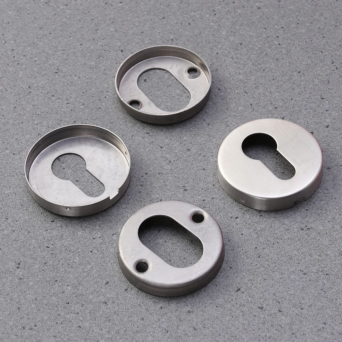 

Stainless Steel Door Lock Protection Cover For Striker Screws Silver Lock Core Cover Door Accessories Escutcheon Hardware