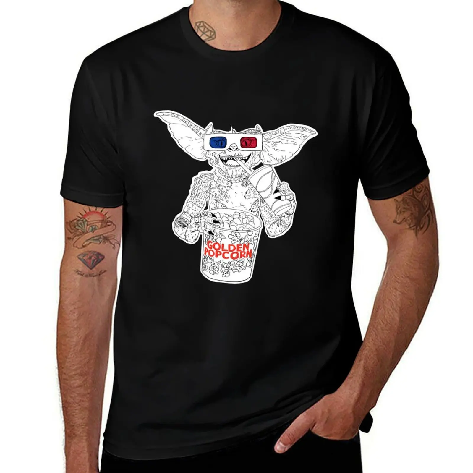 

T-Shirt version Gremlin shirts man t funny tshirt t 100% shirt T-Shirt 2 Popcorn designer cotton man