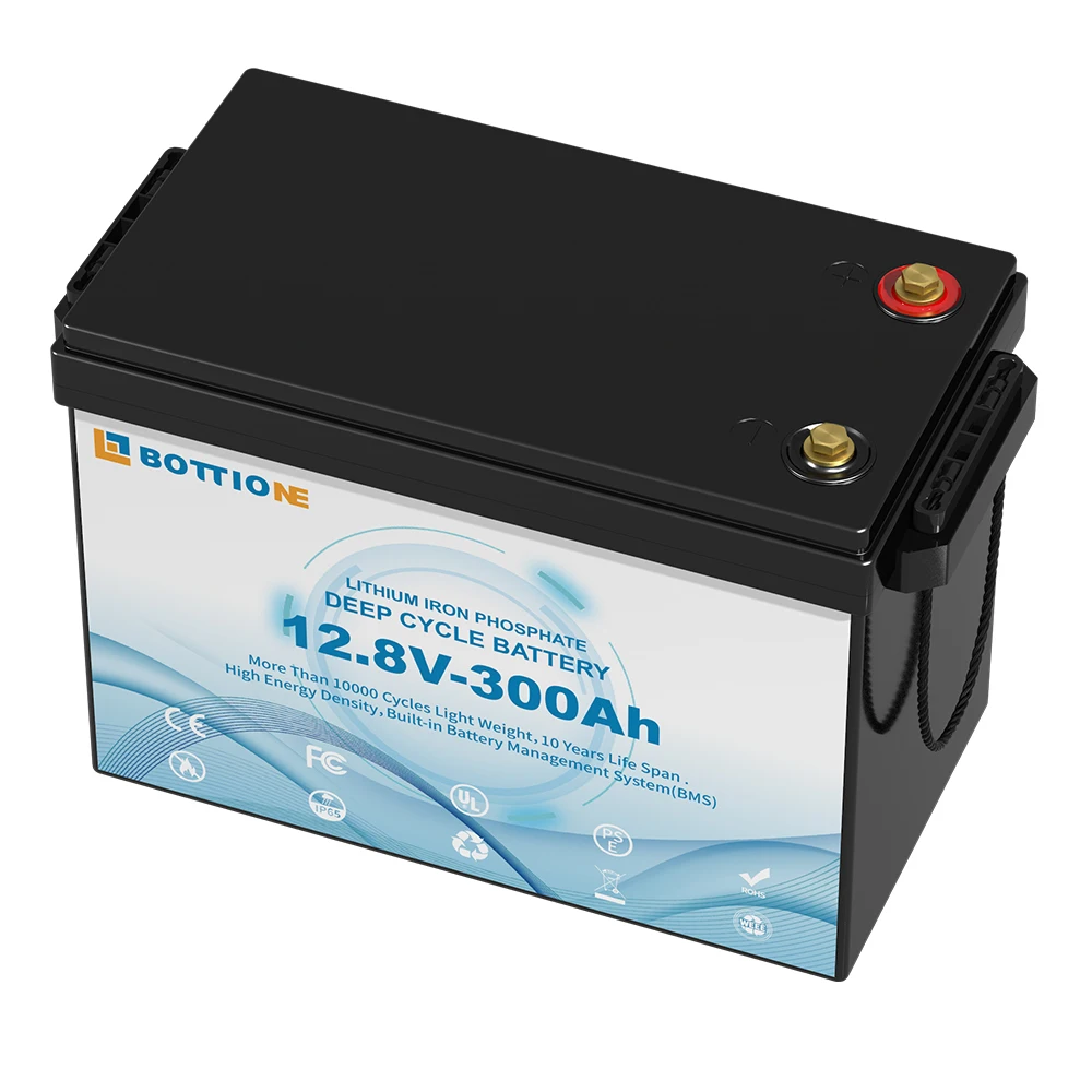 EU/US Stock 12.8v 300Ah LiFePO4 Battery Built-in BMS Battery Pack Grade A Deep Cycle Lithium Ion Batteris 12V 300Ah Lifepo4