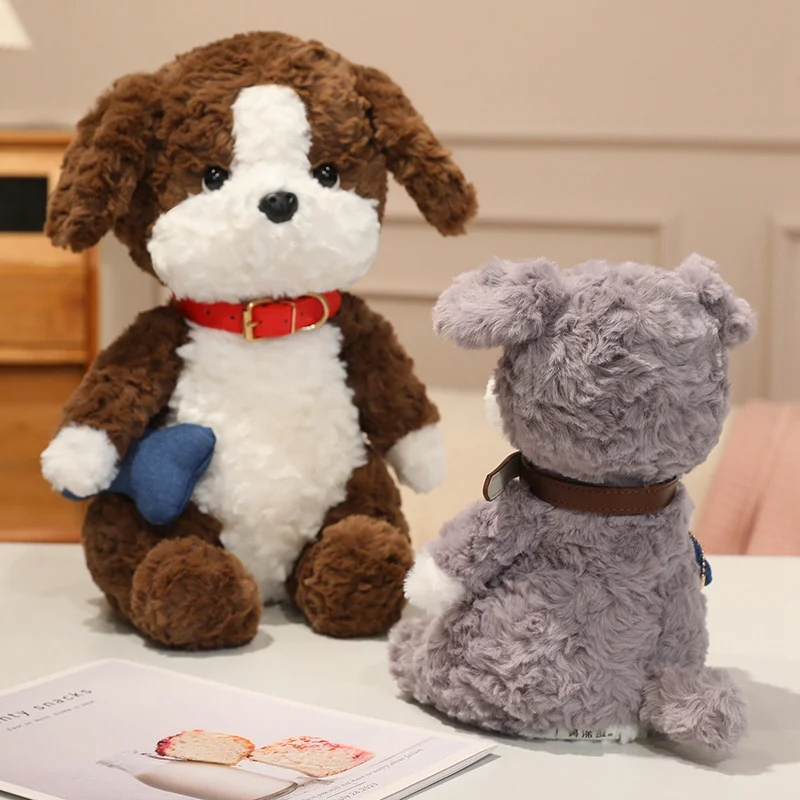 22-45cm Simulatie RealLife Huisdier Schnauzer Pluche Speelgoed Gevuld Pluizig Dier Schattige Beagle Hond Baby Appsease Pop Zacht Kinderen Speelgoed Cadeau