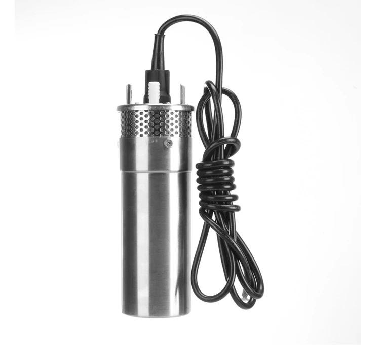 Stainless steel solar submersible pump 12 liters large flow high lift deep well channel water intake pump micro well pump