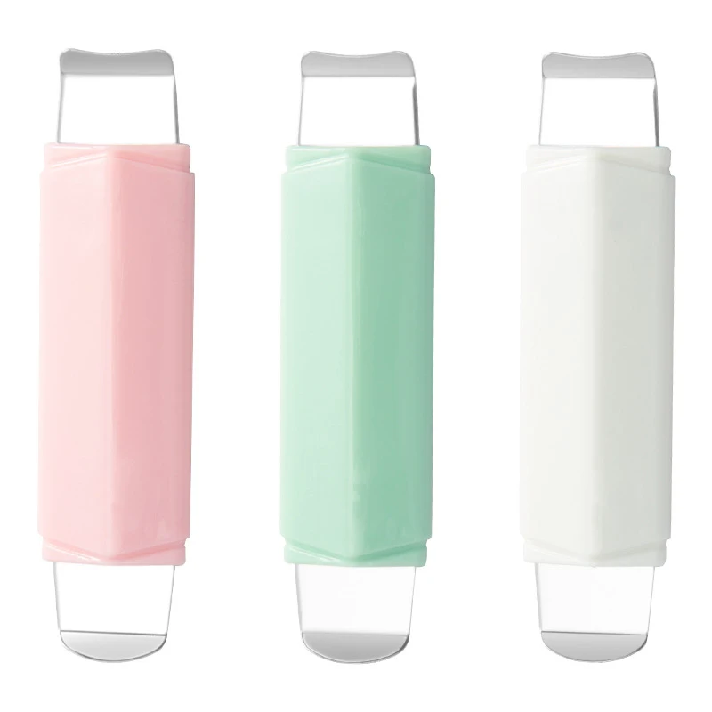 เครื่องมือกำจัดสิวเสี้ยนแบบสองหัว สำหรับทำความสะอาดผิวหน้าอย่างล้ำลึก ที่ขูดหน้า กำจัดสิวหัวดำ สิวหัวขาว สำหรับดูแลผิว