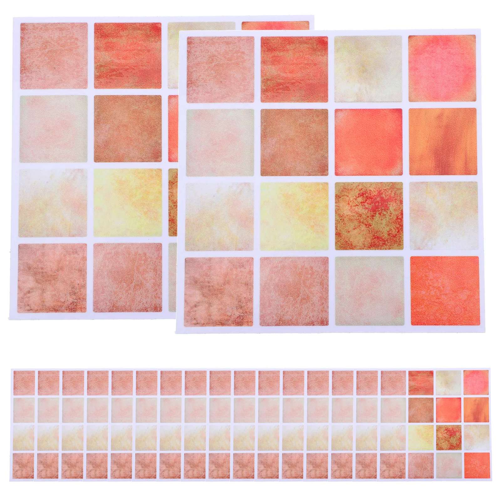 Waterproof Wall Stickers Kitchen Back Splash Sticky Tiles Three-dimensional Backsplash for