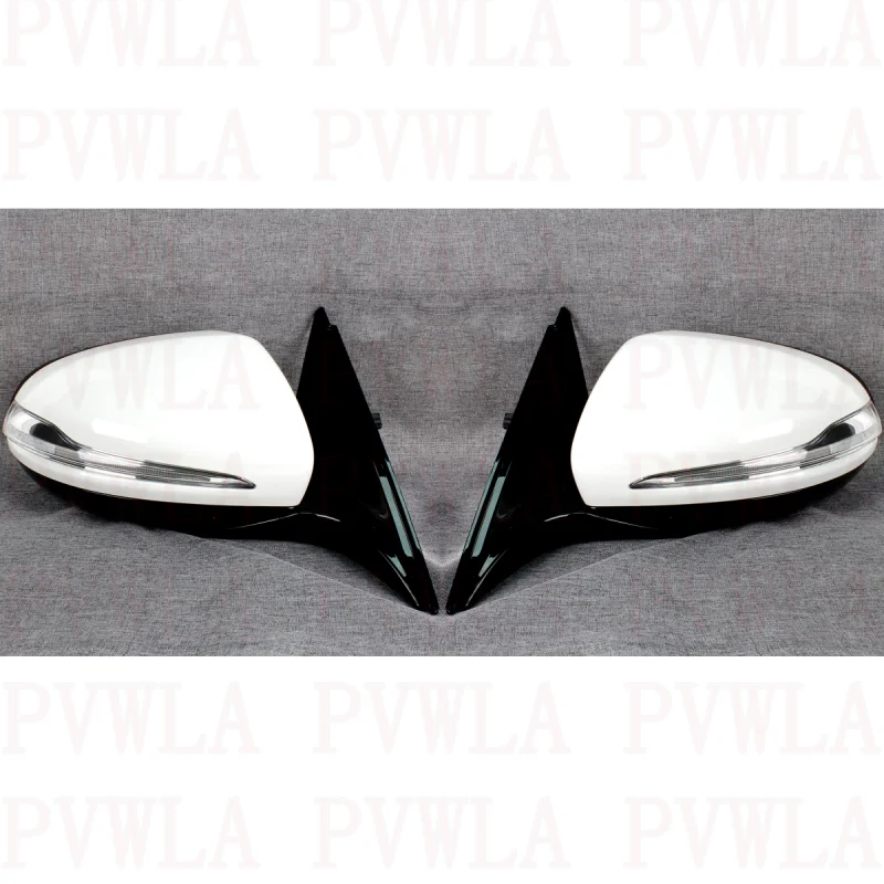 10 Pins White Painted Heated Adjust Mirror A2228106100 A2228106200 For Mercedes Benz W222  S400 S550 S600 S650 S63 AMG 2014-2020