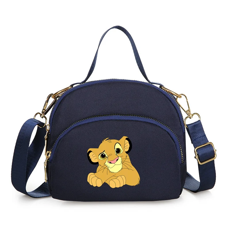 Disney Lion King Fashion Women Crossbody Bags Sweet Zipper Mobile Phone Shoulder Bag Lady Female Multifunction Handbags Purse