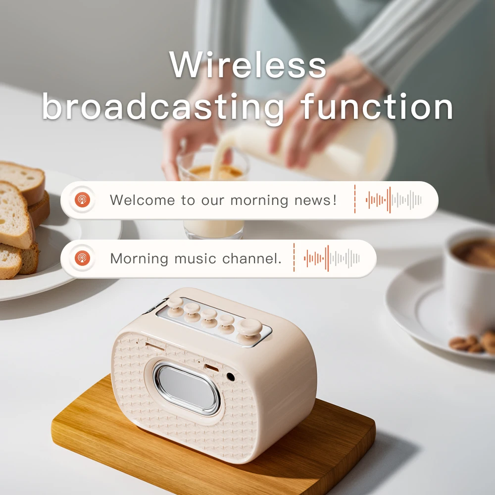 Rechargeable Bluetooth White Noise Sleep Machine- Portable Bedside Speaker for Deep Sleep & Relaxation