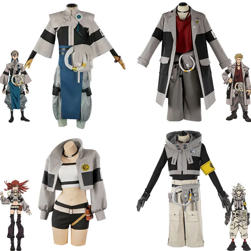 GACHIAKUTA Anime Ludo Enjin Zanka Riyo Reaper Cosplay con cuatro personajes ropa carnaval fiesta Cosplay disfraz Anime traje completo