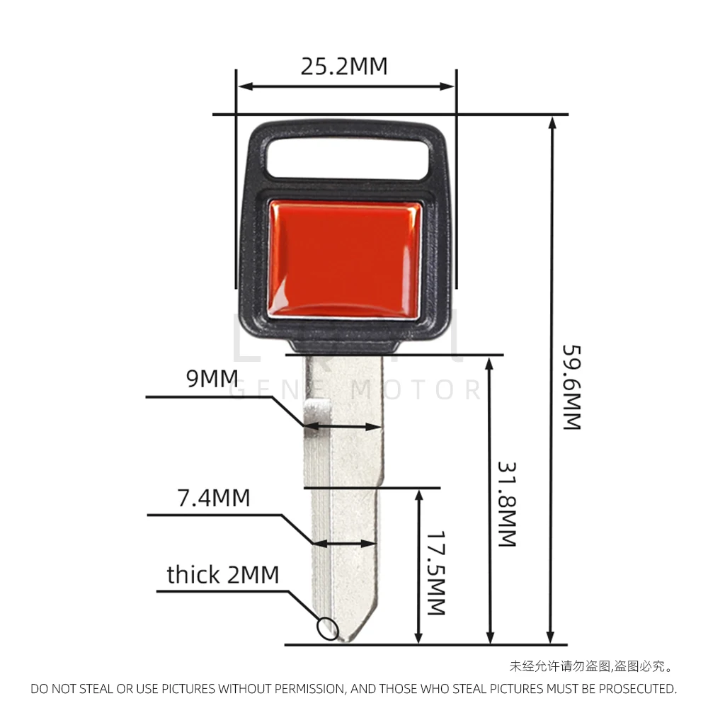 3 قطعة جديد فارغة مفتاح دراجة نارية استبدال مفاتيح غير مقطوعة لهوندا ديو AF18 AF24 AF27 AF28 AF34 35 ZX52 يوليو 50 الذكرى الخماسية #3