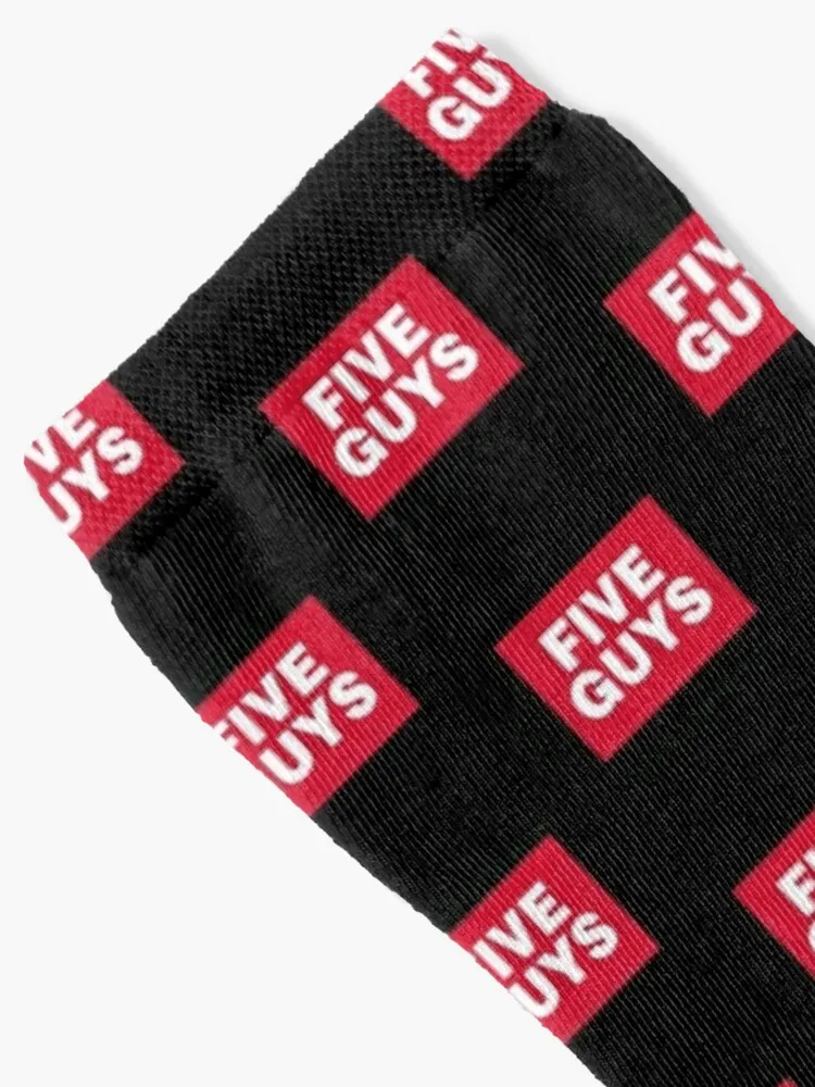 BEST SELLING - Five Guys Logo Socks crazy compression basketball hiphop Men Socks Women's