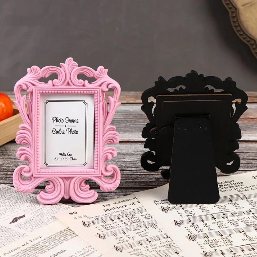 Square Wedding Photo Frame Retro Photo Frame Ornament ID Resin Photo Frame Baroque Photo Holder Frame Photo Prop Wedding Gift