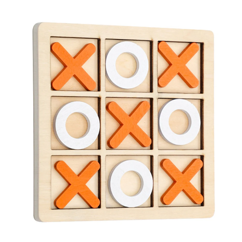 Early Educational Toy XOXO Brain Game Tic Tac Toe Game Practice Hand Eye Coordination Classic Board Game for Kids Chilren