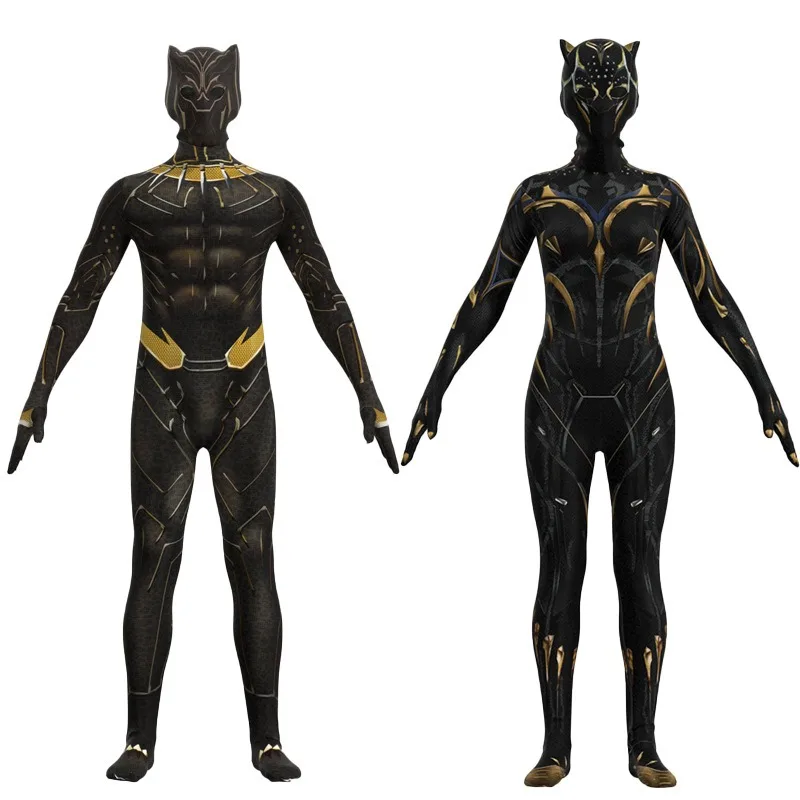 Schwarzer Panther Wakanda für immer Superhelden Kostüm Shuri Cosplay Kostüm Overall Halloween Outfit für erwachsene Mann Frau Cosplay