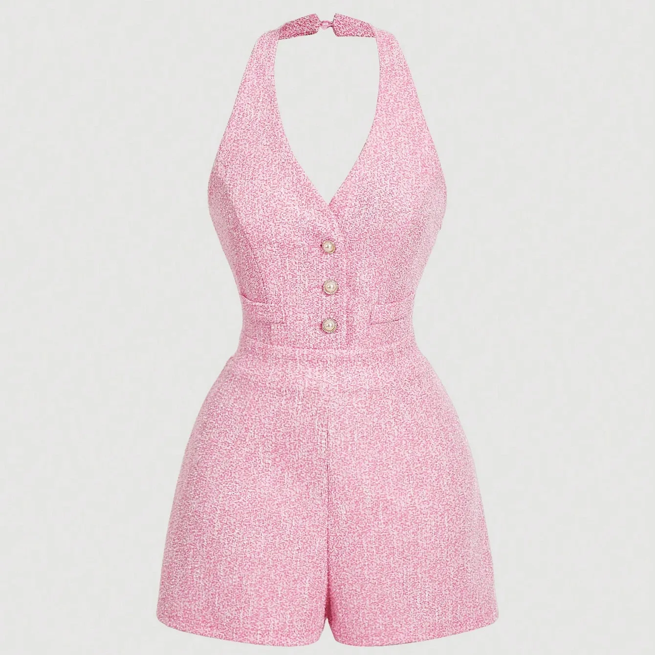 

Faionable V-Ne Svel Slimming Jumpsuit orts Women's Original Design Straight Cut mid Waist Summer Outfit