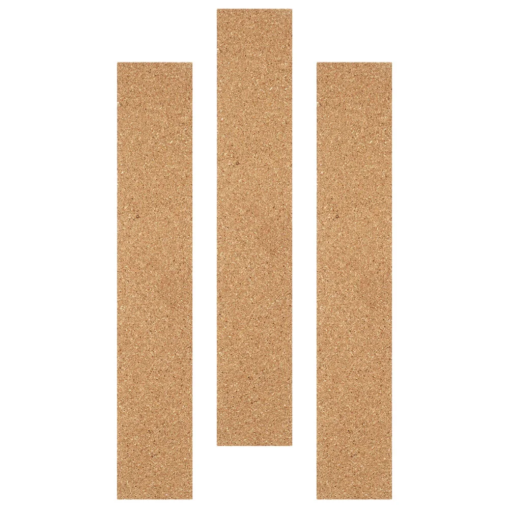 Bandes de liège adhésives pour tableau d'affichage, barres mémo pour murs, latte, accessoire de bureau, note, 3 pièces