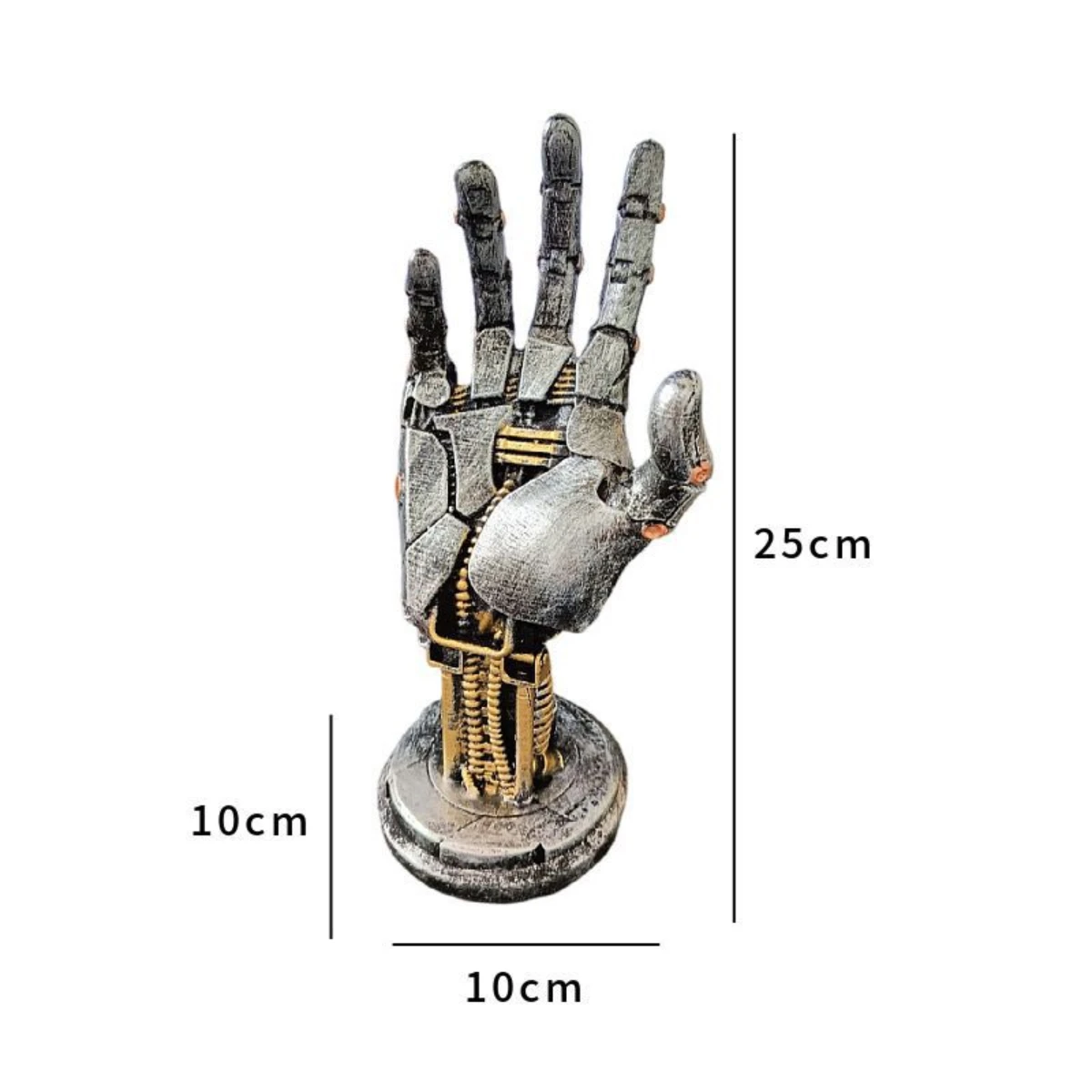 Cyberpunk mechanical arm switch handle storage computer competition desktop stand resin ornament for boys