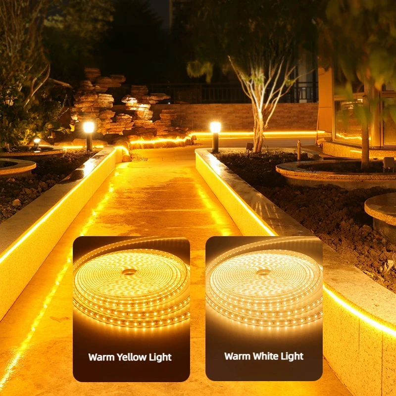 

Solar LED Neon Strip Light Neon Sign Flexible Rope Lights 24V 2835 80LED/m 6x12mm Waterproof 10m Strip Lamp Outdoor Garden Decor