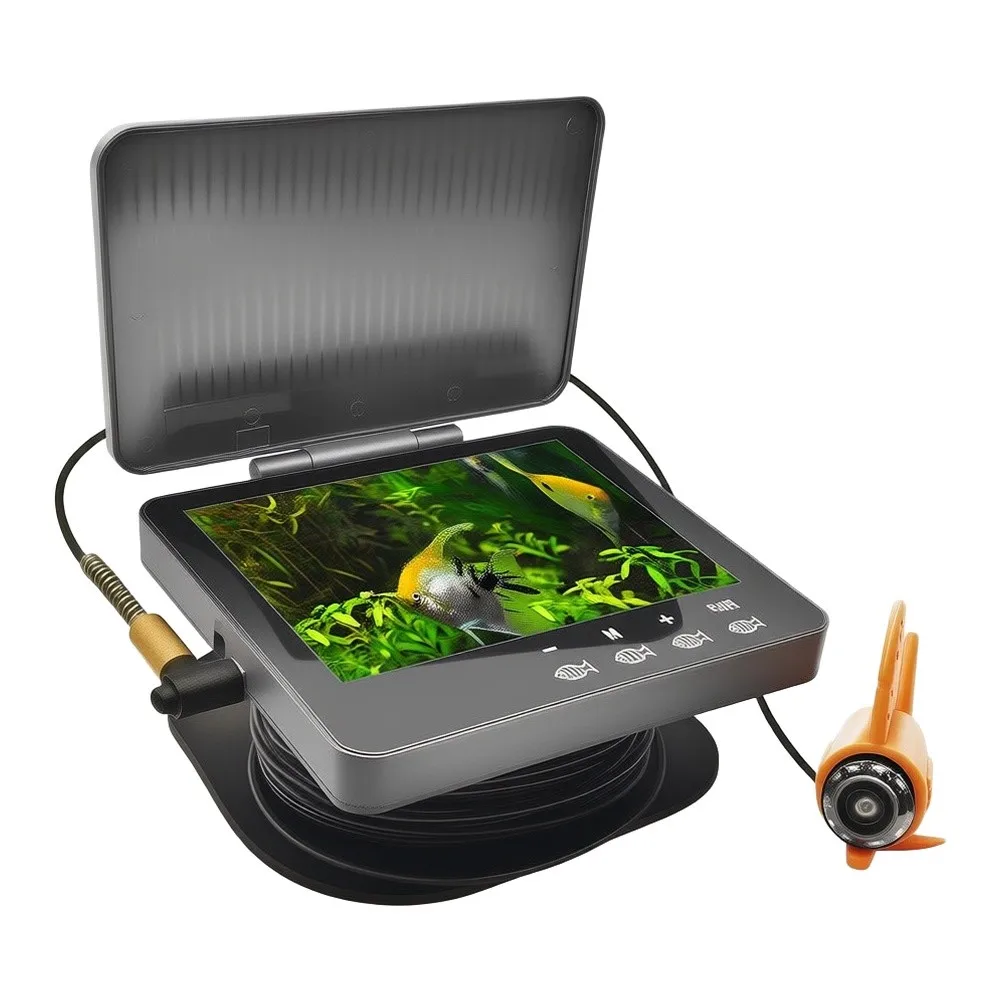 4.3 inch Waterproof Underwater Fishing Camera with Touchscreen Display and 20m Cable for Freshwater and Ice Fishing