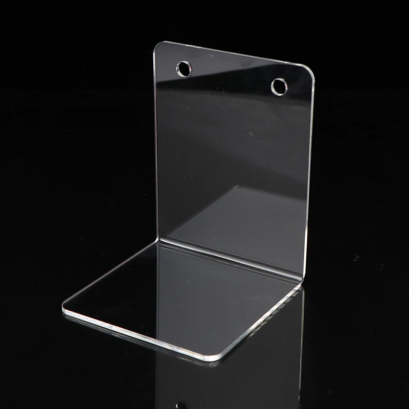 Transparent Acrylic Bookends Stand Bookshelf Desktop Decorative Storage Rack Bookend Book Holder School Stationery