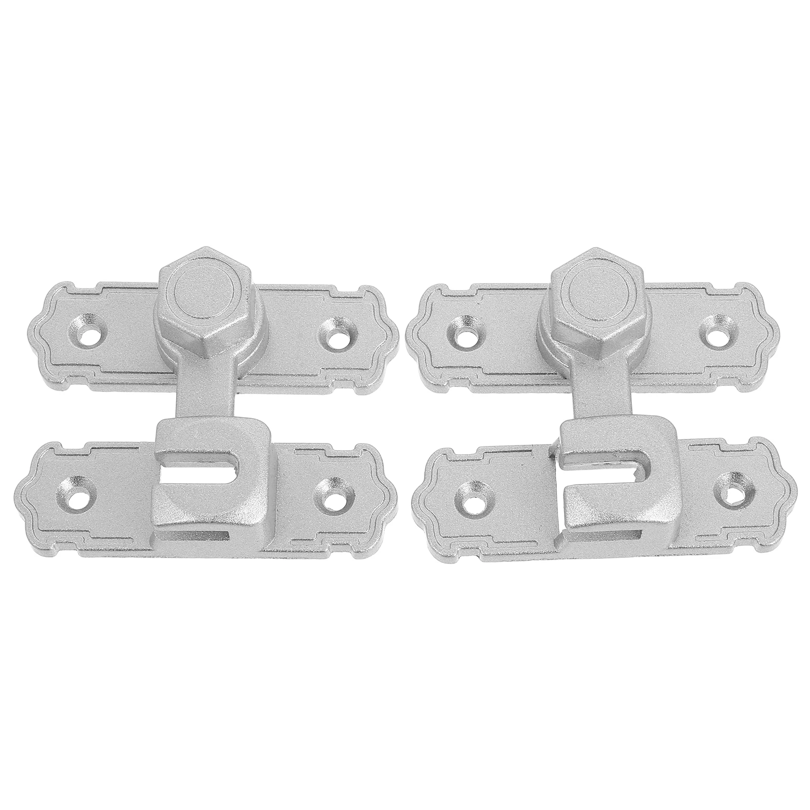 

2 pcs Door Lock Latch Barn Gate Security Flip Sliding Holder Handle Closet Slide Locks Silent Precision Durable