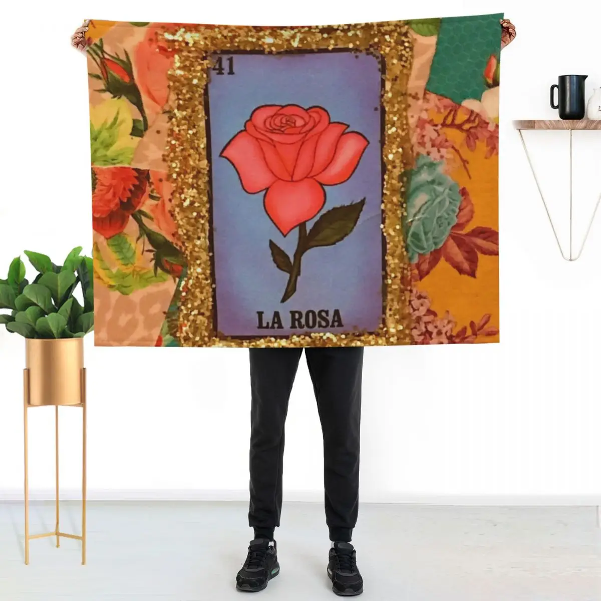 Mexican Bingo La Rosa Throw Blanket Luxury Blankets For Sofas anime Sleeping Bag Decorative Throw valentine gift ideas Blankets