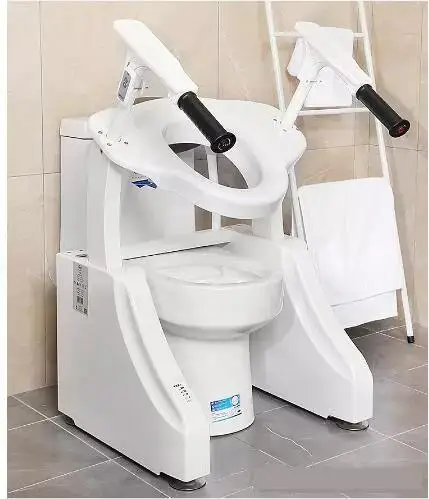 Sedia da toilette elettrica per donne incinte Sollevamento seduta Sedia da toilette Lavaggio e asciugatura WC con ascensore elettrico regolabile