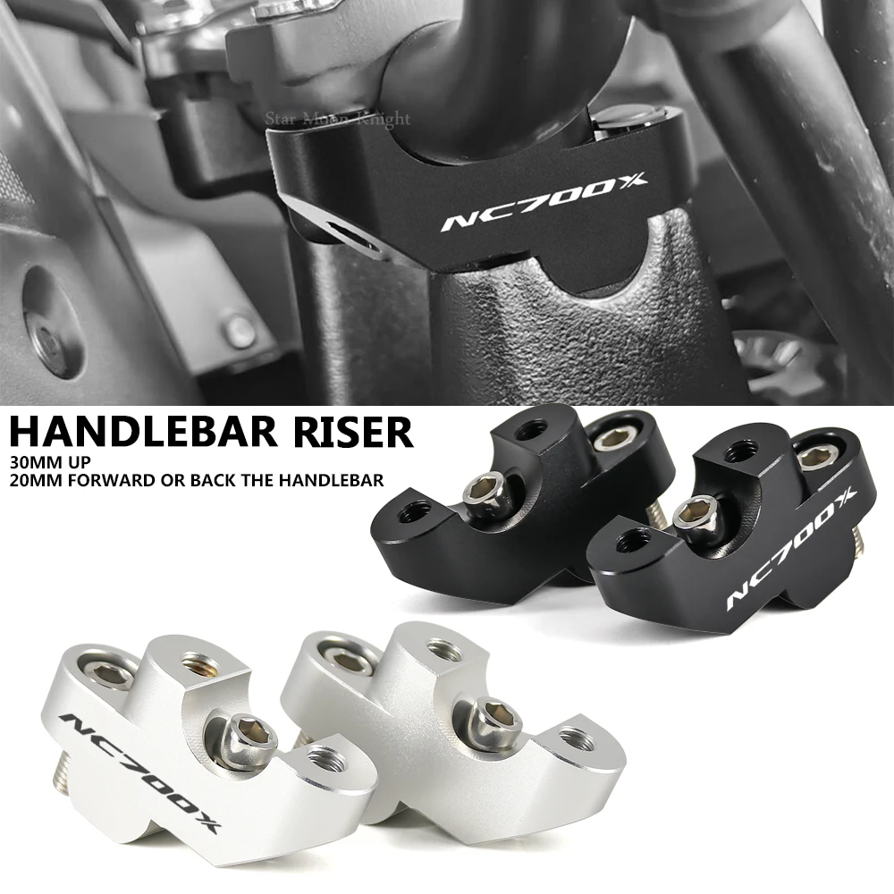 

For Honda NC700X NC 700 X NC700 X Handlebar Riser Kit NC750X NC750S NC700S Motorcycle Accessories Riser Lift Handlebar Clamp