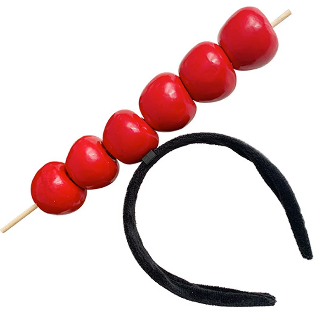 

Sugar Gourd Headband Stylish Candy Hawthorn Headdress Fun Party Headpiece Halloween Hair Accessories Holiday Hair Decoration