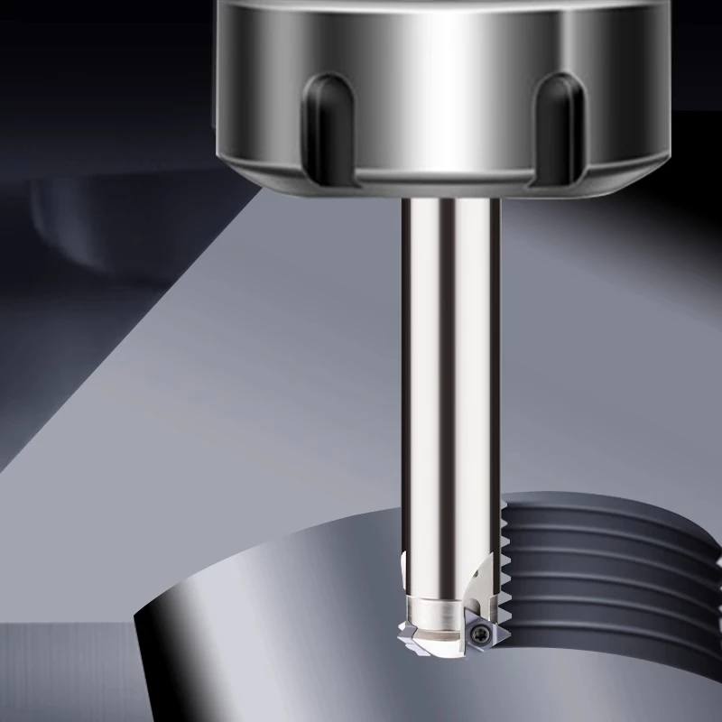 Deep-hole thread milling arbor SMT Series Slotting Extended Shank Single-point Thread Milling Machining Centerer 11UIDA60