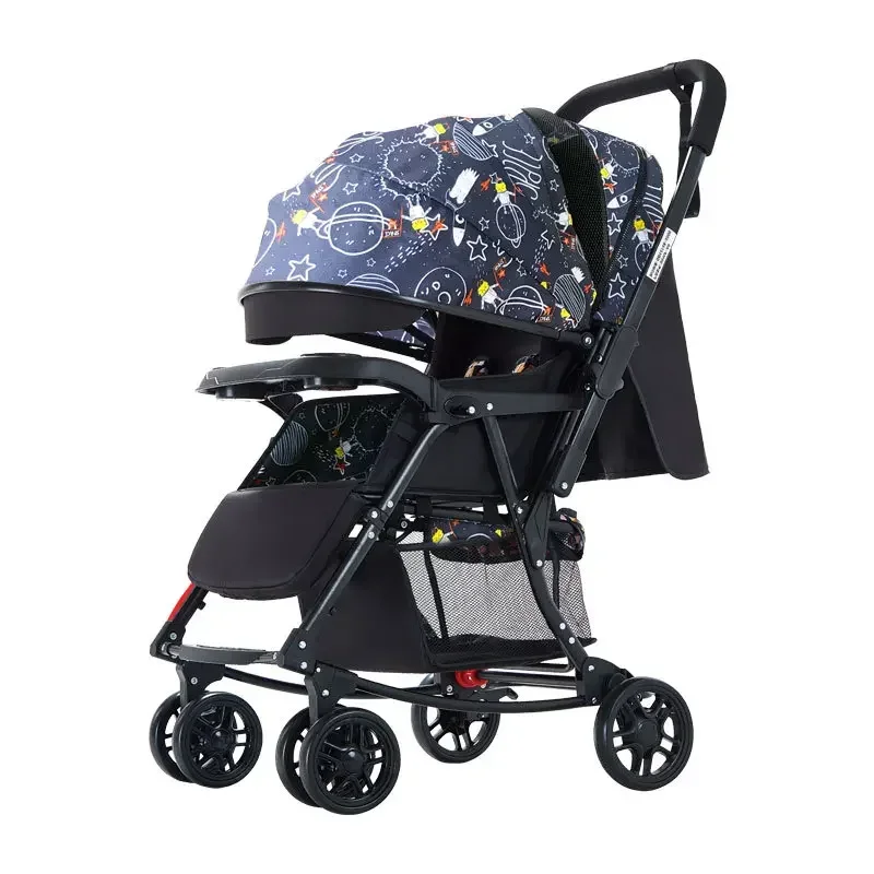 

Baby stroller can sit and lie down, multi-function, one button folding, two-way portable stroller, variable rocking chair