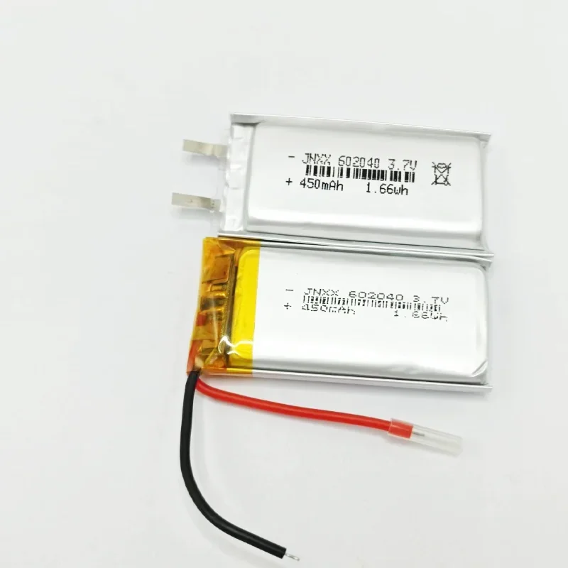 New 602040  3.7V 450mAh Rechargeable Battery Lithium Ion Polymer for Audio Recorder Backup Power Supply PC 552040 601949 DVR GPS