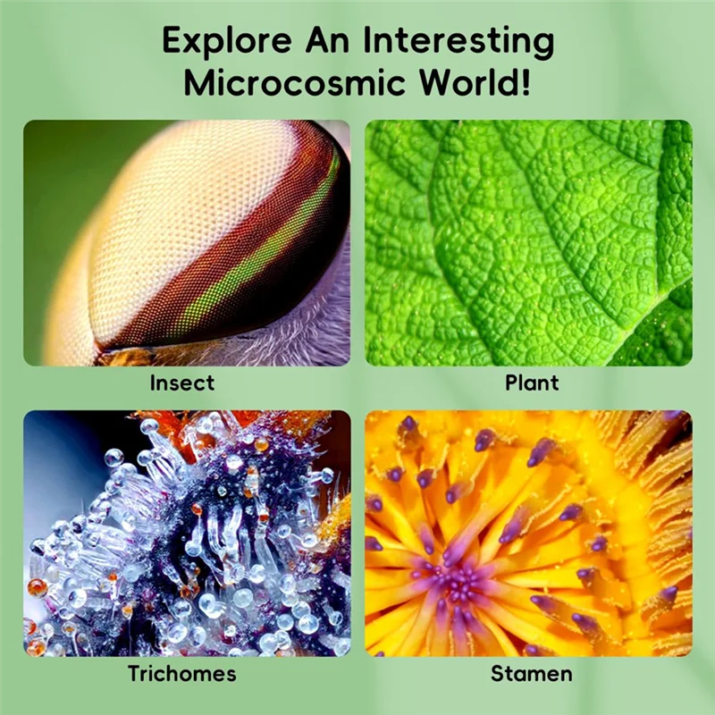 AAAEL-Digital 2 Inch Handheld Microscope For Children Portable Mini 1080P Children' S Microscope