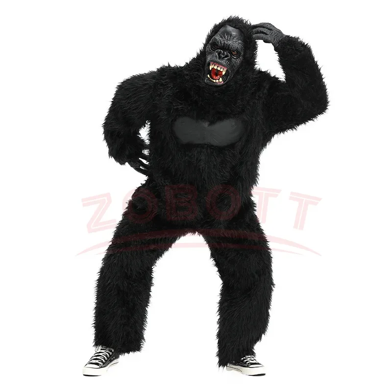 Funtoys Giant Gorilla Adult Cartoon Animal Cosplay Mascot Costume For Party Game Feast Carnival Adult King Kong Cosplay Costume