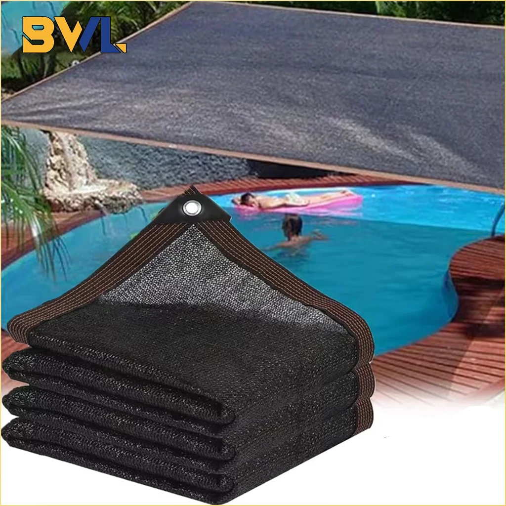 

2x2m 2x4m Солнцезащитная сетка Открытый двор Балконная солнцезащитная сетка Усиленные края Перфорированные отверстия Плотная утолщенная солнцезащитная сетка