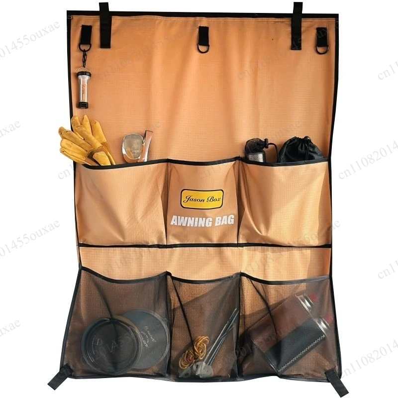 Outdoor side tent accessories canopy expansion storage hanging bag side tent storage room awning camping