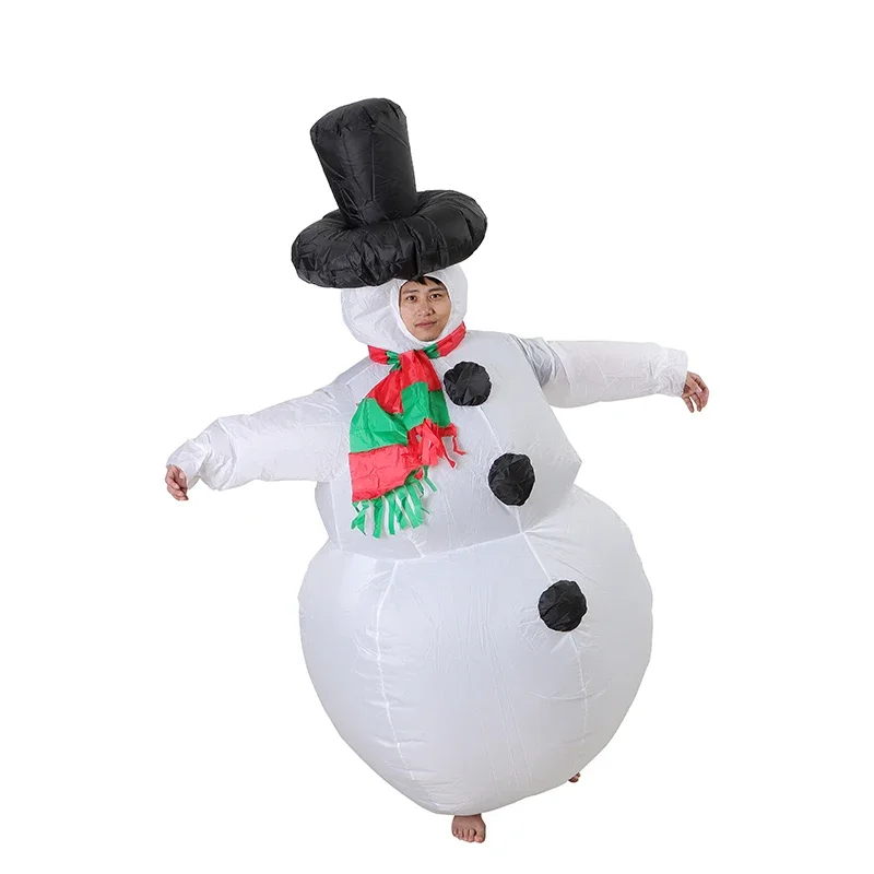 

Mascot Inflatable Snowman Costume For Adult Cartoon Anime Cosplay halloween Inflatable Costumes Fancy Funny Blow up Suit Colthes