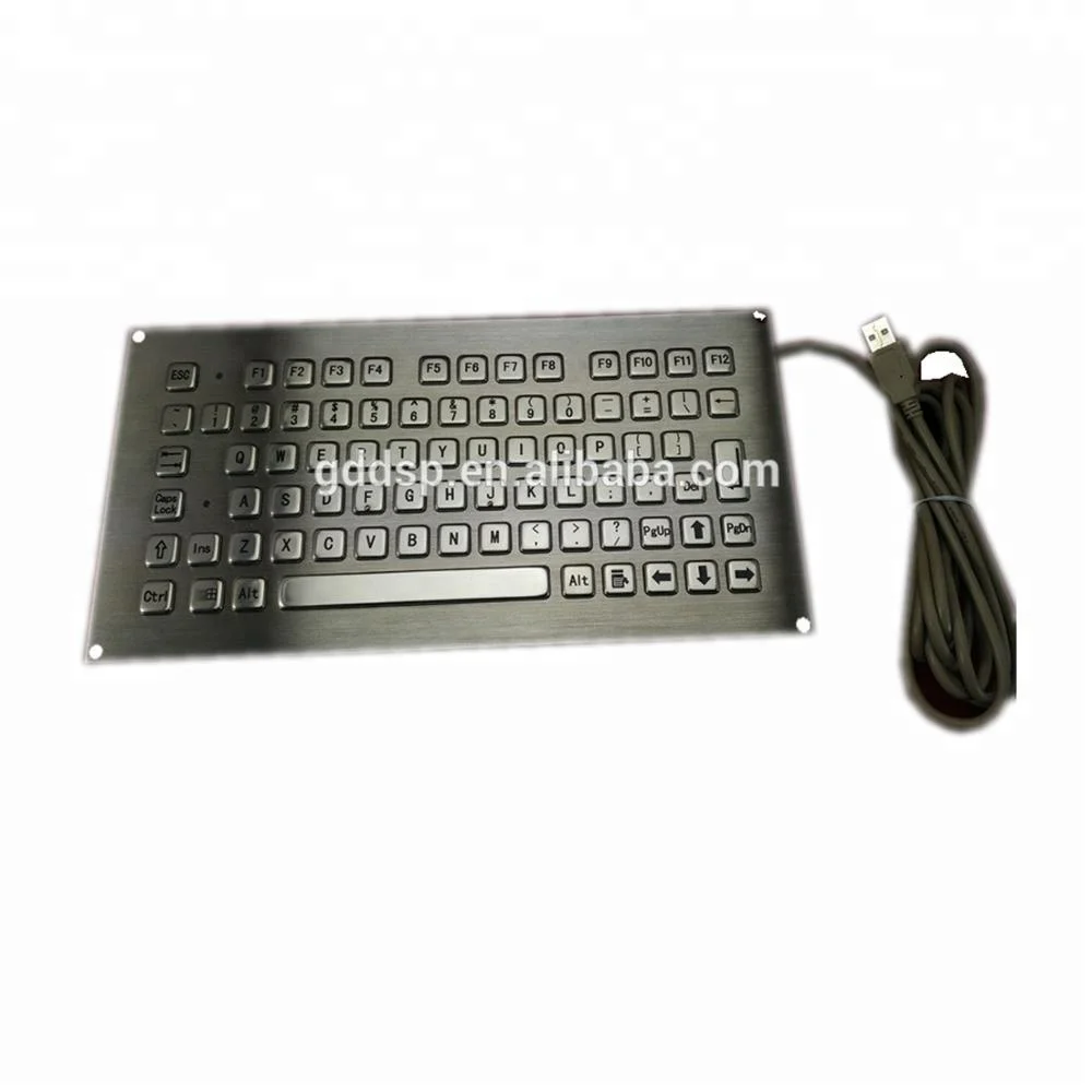 78 keys full function stainless steel mechanical keyboard